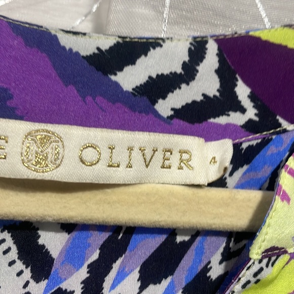 Marie Oliver Natalie dress pinks purples blues 4/6 - Picture 12 of 14